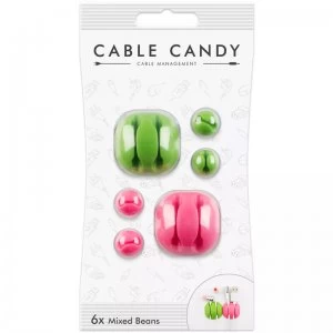 Cable Candy Green and Pink Mixed Beans CC023