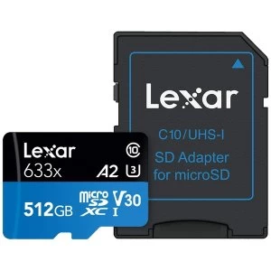Lexar 633X 512GB MicroSDXC Memory Card