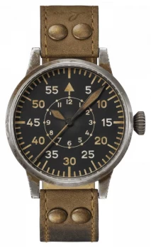 Laco Kempton Erbstruck Pilotes Leather 862097 Watch