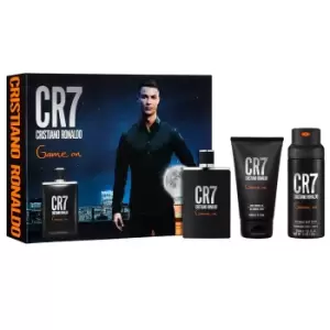Cristiano Ronaldo CR7 Game On Gift Set 100ml Eau de Toilette + 150ml Shower Gel + 150ml Body Spray