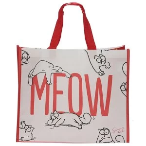 Simons Cat Meow Design Shopping Bag