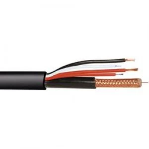 AV cable RG59 2 x 0.75 mm2 2 x 0.22 mm2 Black ABUS
