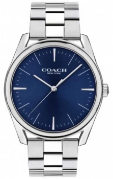 Coach Mens Modern Luxury Stainless Steel Blue Dial Watch