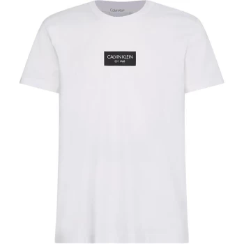 Calvin Klein Box Logo T Shirt - White
