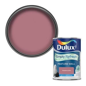 Dulux Simply Refresh Feature Wall Raspberry Diva Matt Emulsion Paint 1.25L