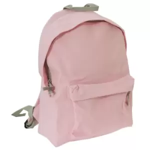 Bagbase Junior Fashion Backpack / Rucksack (14 Litres) (Pack of 2) (One Size) (Classic Pink/Light Grey)