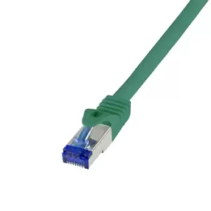 LogiLink C6A055S networking cable Green 2m Cat6a S/FTP (S-STP)