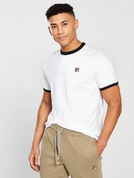 Fila Marconi Ringer T-Shirt - White, Size S, Men