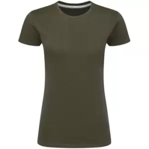 SG Womens/Ladies Perfect Print Tee (XS) (Military Green)