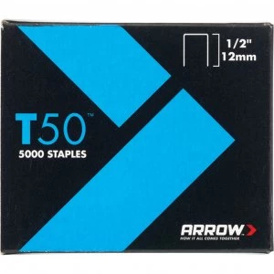 Arrow T50 Staples 12mm Pack of 5000