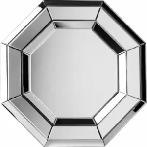 Mirrored Glass Octagonal Wall Mirror - Premier Housewares