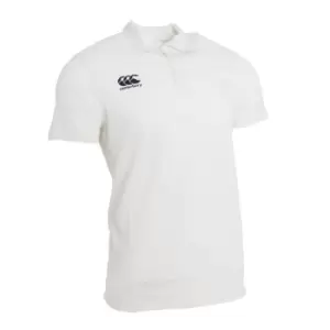 Canterbury Mens Short Sleeve Cricket Shirt (S) (Cream)