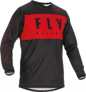 Fly Racing F-16 Motocross Jersey, black-red, Size S, black-red, Size S