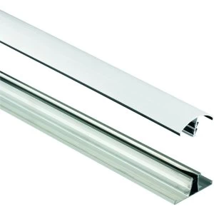 Wickes White Universal Glazing Bar for Polycarbonate Sheets 2500mm