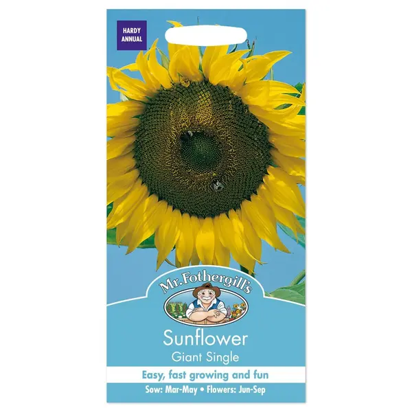 Mr. Fothergill's Sunflower Giant Single Seeds Yellow