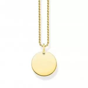 Sterling Silver Gold Necklace KE2133-413-39-L50