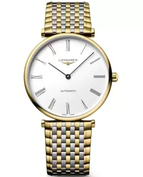 Longines La Grande Classique Automatic White Dial Steel and Yellow Gold Womens Watch L4.918.2.11.7 L4.918.2.11.7
