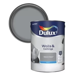 Dulux Walls & Ceilings Natural Slate Matt Emulsion Paint 5L