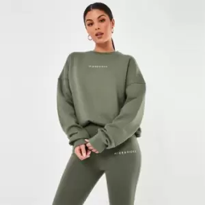 Missguided Basic Oversized Sweat Missguided - Green