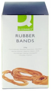 Q Connect Rubber Bands 500g Assorted
