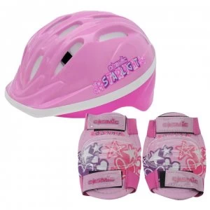 Cosmic Bike Helmet and Pad Set Childrens - Pink