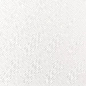 Graham & Brown Superfresco White Diagonal fan Textured Wallpaper