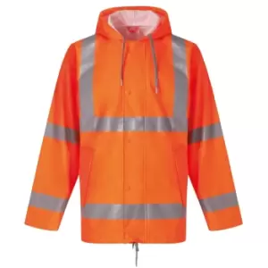 Yoko Mens Softflex U-Dry High-Vis Jacket (L) (Orange)