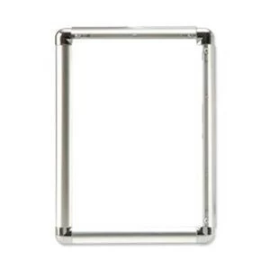 5 Star Facilities A2 Clip Display Frame Aluminium with Fixings Front Loading 420x13x594mm Silver
