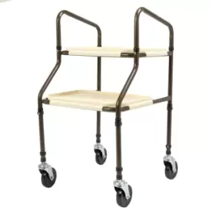 NRS Healthcare Home Helper Trolley - Brown - Part-Assembled