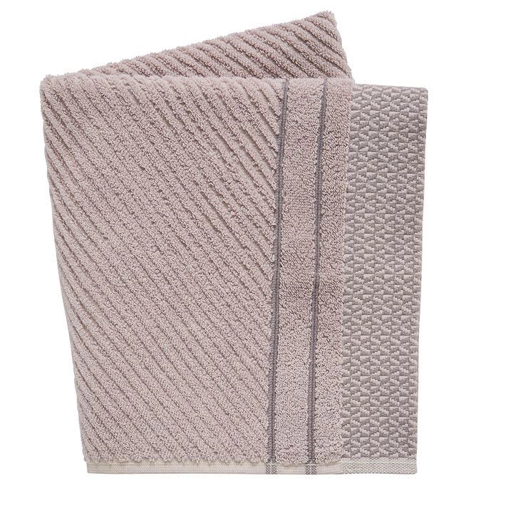 Murmur Light Purple Organic Cotton 'Ripple' Towels - bath towel