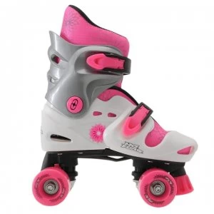No Fear Quad Skates Girls - White/Pink