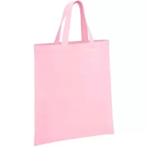 Brand Lab - Organic Cotton Short Handle Shopper Bag (One Size) (Light Pink)