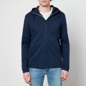 BOSS Athleisure Mens Saggy Curved Zipped Hoodie - Navy - XXL