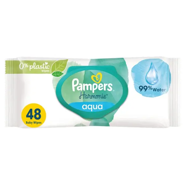 Pampers Harmonie Aqua 48 Baby Wipes