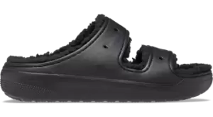 Crocs Classic Cozzzy Sandals Unisex Black / Black W9/M8