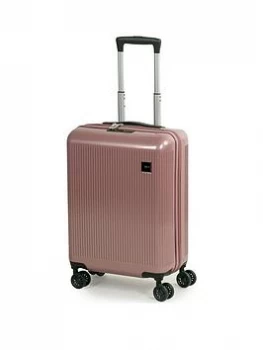 Rock Luggage Windsor Carry-On 8-Wheel Suitcase - Rose Pink