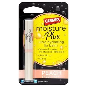 Carmex Lip Balm Moisture Plus Peach Sheer Tint SPF 15 2g