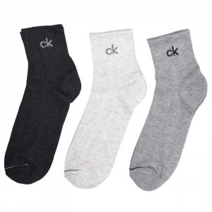 Calvin Klein 3 Pack Nick Quarter Socks - Assorted 98