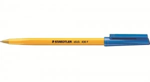 Staedtler 430 Stick Ball Pen Fine 0.3mm Blue PK10