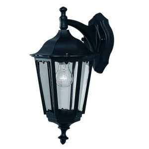 1 Light Outdoor DownLantern Light Black IP44, E27