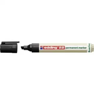 Edding edding 22 permanent marker EcoLine 4-22001 Permanent marker Black waterproof: Yes