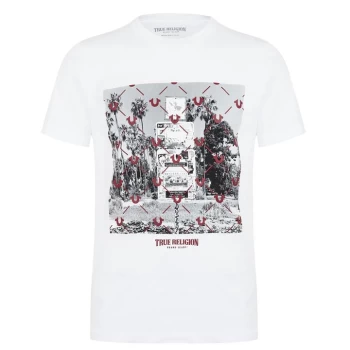 True Religion Photoreal Short Sleeve T Shirt - White