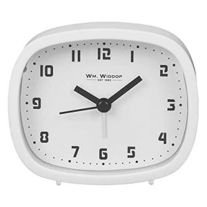 Alarm Clock with Sweep Movement - White
