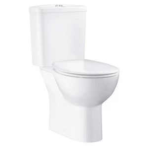 Grohe Bau Contemporary Open back close-coupled Rimless Standard Toilet & cistern with Soft close seat