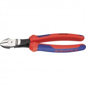 Knipex 200mm High Leverage Diagonal Side Cutters with Comfort Grip Handles 200mm