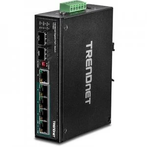 Trendnet TI-PG62 network switch Unmanaged Gigabit Ethernet (10/100/1000) Black Power over Ethernet (PoE)