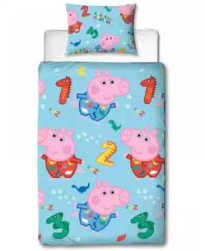 Peppa Pig George Counting Single Duvet Cover