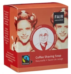 Fair Squared Shaving Soap (Coffee) (includes cotton soap bag) 2x80g