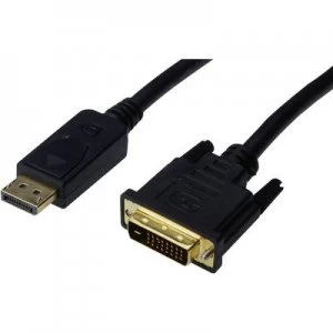Digitus DisplayPort / DVI Cable 1.80 m Black [1x DisplayPort plug - 1x DVI plug 25-pin]