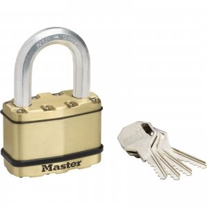 Masterlock Excell Brass Finish Padlock 64mm Standard